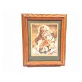 MAIJA- FRAMED PRINT- MAN AND HIS DOG-
