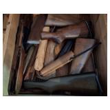 GUN STOCKS- CONTENTS OF DRAWER- UNSEARCHED-