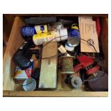 TOOLS AND VISE AND MUCH MORE- CONTENTS OF DRAWER-