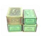 SIERRA RIFLE BULLETS- 4 BOXES- 3 PARTIAL - 30