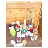 VINTAGE CHRISTMAS AND ASSORTED GLASSWARE