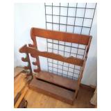 2- WOODEN GUN WALL RACKS