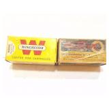 351 WINCHESTER AMMO- 2- VINTAGE BOXES AMMO