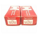 HORNADY BULLETS- 30 CALIBER- 2 BOXES OPENED ONE