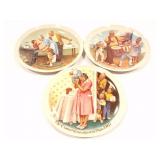 KNOWLES- 3 COLLECTOR PLATES-1987 11953A1985
