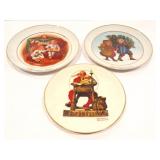 NORMAN ROCKWELL AND AVON CHRISTMAS PLATES WITH