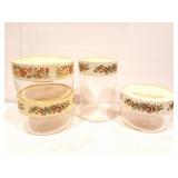 VINTAGE GLASS CANNISTERS
