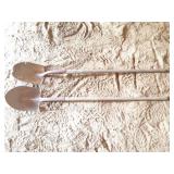 2- SPADE SHOVELS WITH WOODEN HANDLES