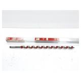 MILWAUKEE 18 INCH SHIP AUGER BIT- 13/16"- WITH