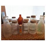 MILK BOTTLES- BALL MASON JARS AND MORE