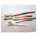 3- ASSORTED BOLT CUTTERS