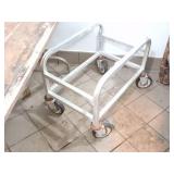 ALUMINUM 4 WHEELED TUB DOLLY
