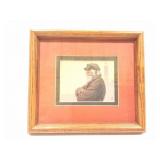 SEAFARER AND LIGHTHOUSE- FRAMED- APPROXIMATELY 9