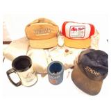 STROHS BEER- VINTAGE LOT- JACKET- HATS- MUGS AND