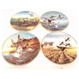 DUCKS UNLIMITED - 4- COLLECTOR PLATES- 1988-