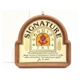 STROH SIGNATURE- BATTERY WALL CLOCK-