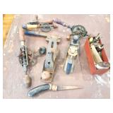 VINTAGE WOOD WORKING TOOL LOT-