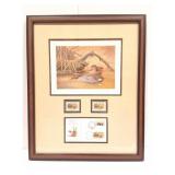 BELGIUM HABITAT CONSERVATION STAMP PRINT AND