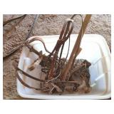 LEATHER HORSE BRIDLE WITH TOM THUMB BIT AND