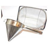 2- LARGE STRAINERS