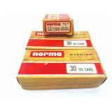 30 CARBINE- 3 FULL BOXES OF 20 EACH- NORMA