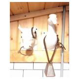 BULL AND GOOSE WALL DECOR ANDBRASS RING WITH