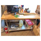 VEVOR- CUTTING TOP TABLE- AND ALL CONTENTS-