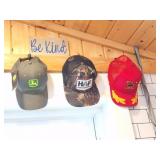 JOHN DEERE HAT AND 5 OTHER HATS- HAT COLLECTION