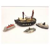 WOODEN BOATS- 4 ITEMS