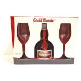 GRAND MARNIER- NEW IN BOX WITH GLASSES