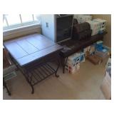 END TABLE AND COFFEE TABLE- MATCHING- NO CONTENTS