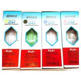 INLAND 3D PRINTING FILAMENT-PLA+-- 4 BOXES OF 1KG
