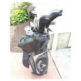 CALLAWAY GOLF BAG AND ALL CLUB CONTENTS