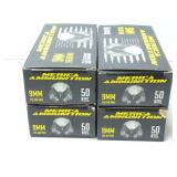 9MM MERICA AMMUNITION-4 BOXES OF 50 ROUNDS EACH-