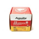 AGUILA - 22 SUPER EXTRA-UNOPENED BOX- 250 ROUNDS