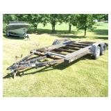 TANDEM CAR HAULER TRAILER- WITH RAMPS AND A WINCH