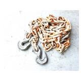 HEAVY DUTY PLASTIC COATED CHAIN WITH 2 HOOKS