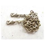 NEW 1/4' LONG CHAIN- WITH 2 HOOKS