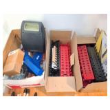 SOCKET ORGANIZERS- MANY- AND THREE BOXES OF