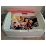 LITTLE TIKES TOY BOX WITH DOLL CONTENTS