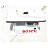 BOSCH ROUTER TABLE AND ROUTER- WITH CASE WITH