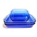PYREX- CAKE DISHES- 4 TOTAL