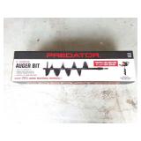 PREDATOR- 8 INCH AUGER BIT- NEW IN BOX
