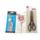 SCISSORS- MAGNIFYING GLASS- SCREEN DOOR CHAIN-3
