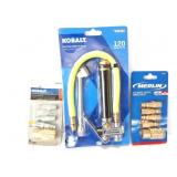 KOBALT DUAL FOOT INFLATOR AND GAUGE- AND TWO