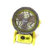 RYOBI HYBRID FAN-93320- 18 VOLT OR 110 VOLT- NO