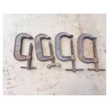 4 - HEAVY C CLAMPS