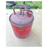 RED METAL SAFTEY GAS CAN