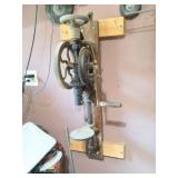 VINTAGE WALL MOUNTED DRILL PRESS