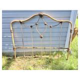 ORNATE VINTAGE CAST IRON HEADBOARD